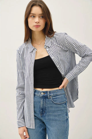 Signature Stripe Button Up