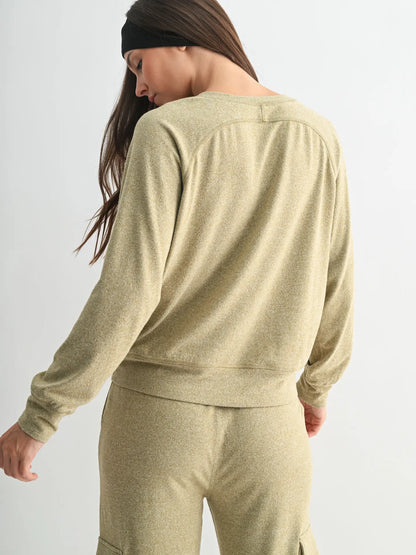 Brushed Hacci Lounge Henley