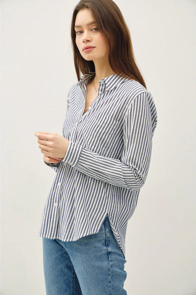Signature Stripe Button Up