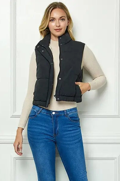 Cozy Sherpa Lined Quilted Vest