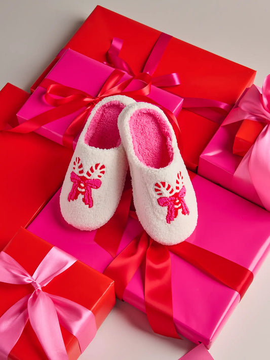 Candy Cane Slippers