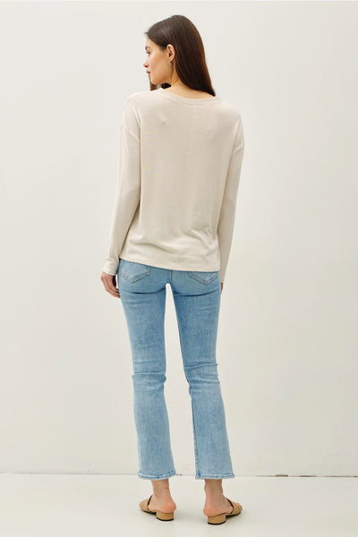 Buttery Soft Hacci Henley Top