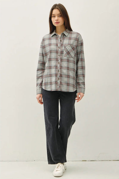 Ultra Soft Plaid Button Up