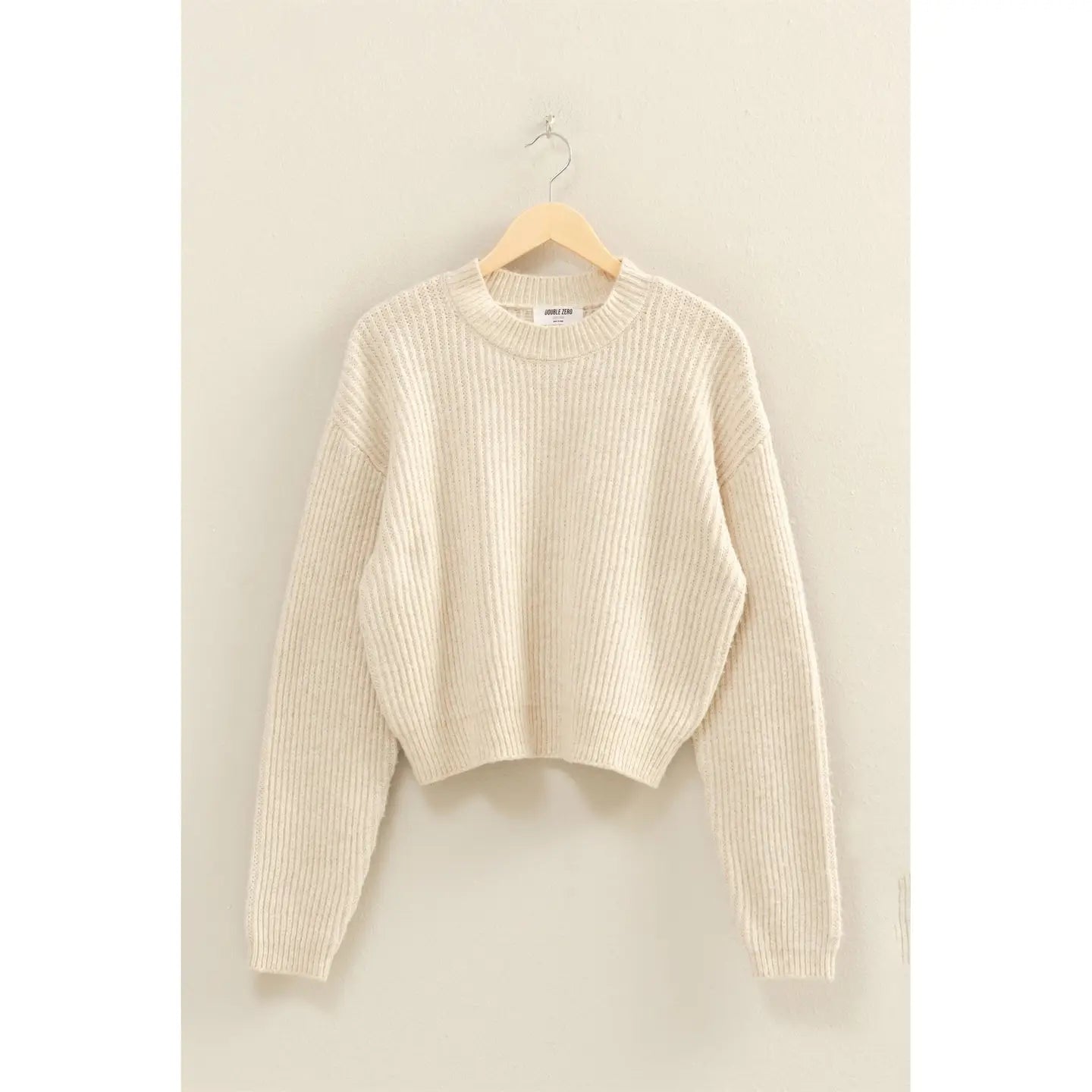 Ribbed Crew Neck Sweater