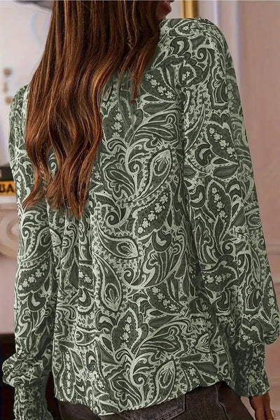 Paisley Print Top