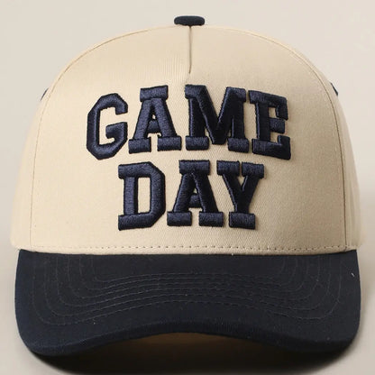 Game Day 3D Letter Embroidered Trucker Hat
