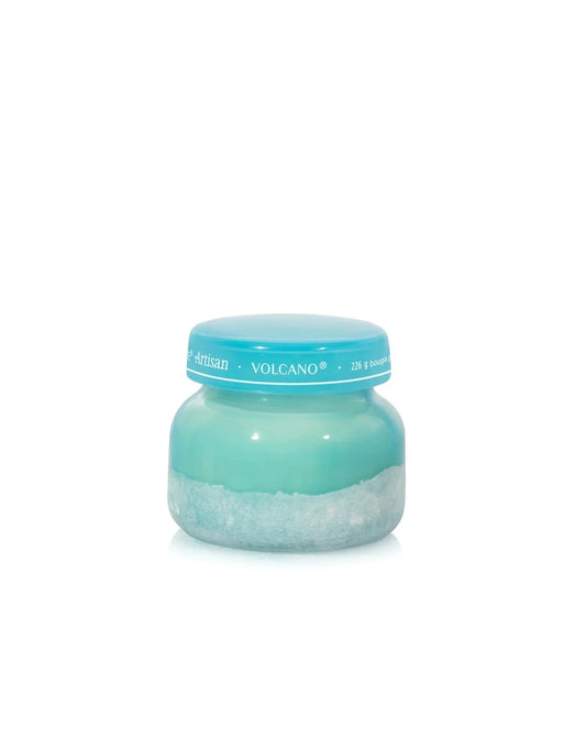 Jar of Volcano brand product on a white background