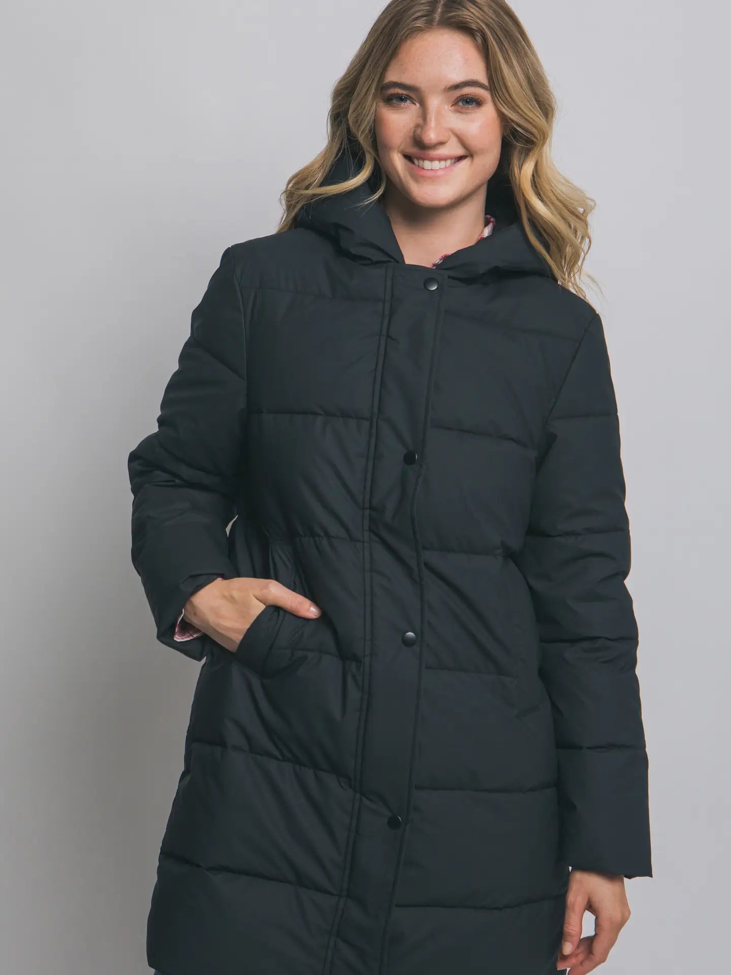 Hooded Long Quilted Puffer Coat