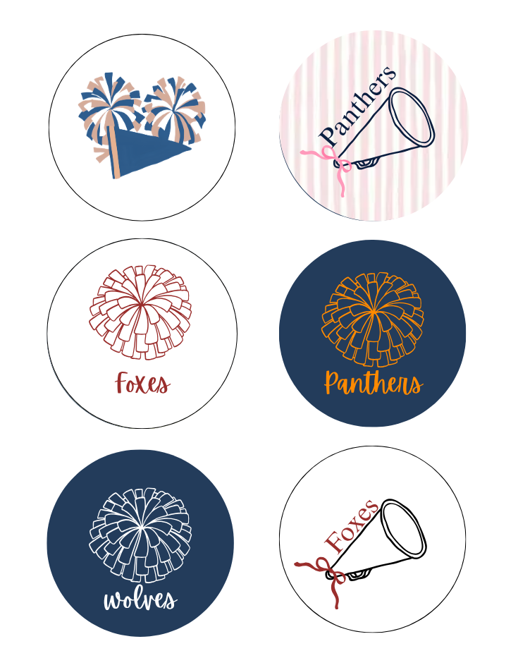button patterns iwth pom poms
