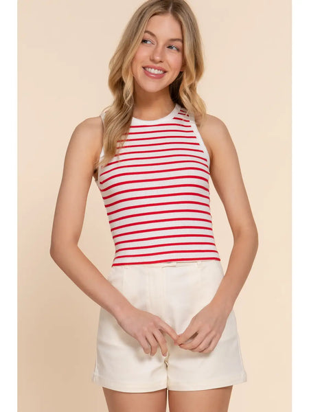 Stripe Rib Knit Top