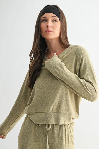 Brushed Hacci Lounge Henley