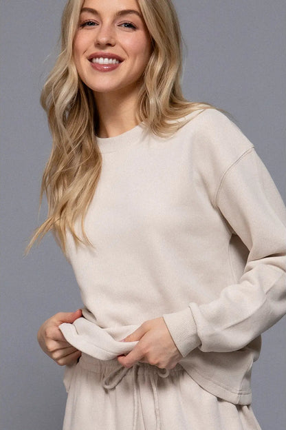 Round Neck Soft Knit Top