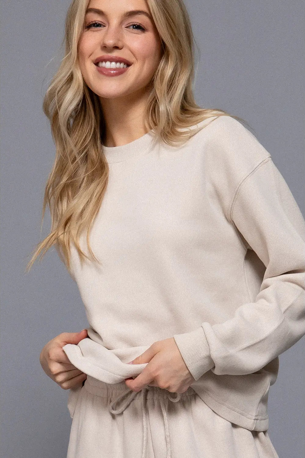 Round Neck Soft Knit Top
