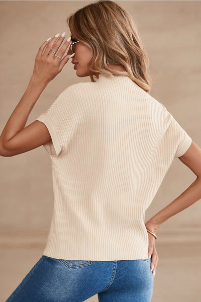 Patch Pocket Ribbed Sweater