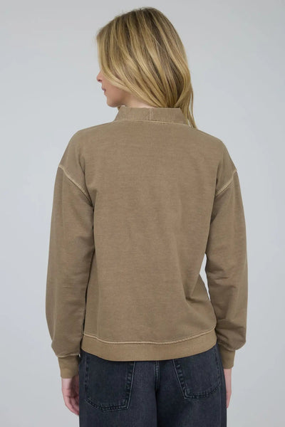 Washed Button Down Cardigan