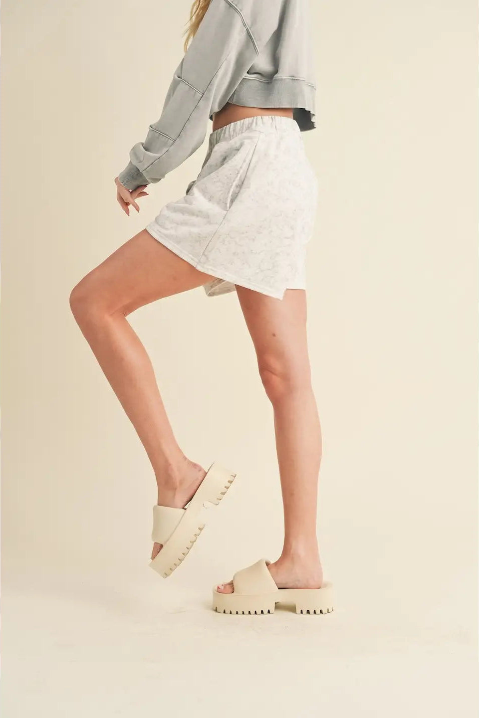 Brush-Soft High Waisted Sweat Shorts