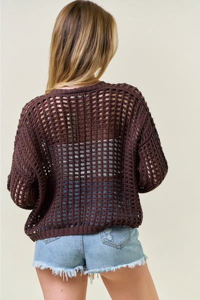 Crochet Cropped Cardigan