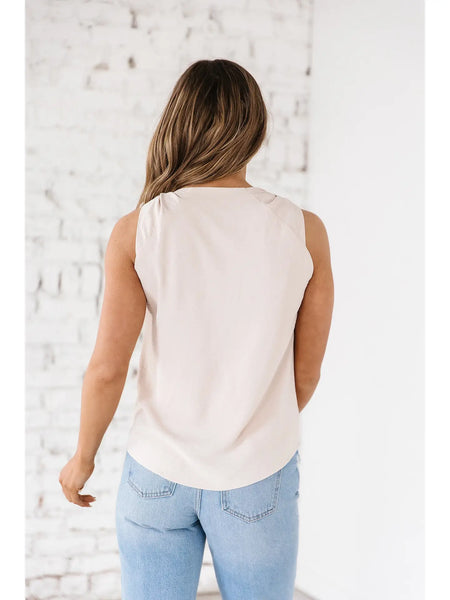 Raelynn V-Neck Knotted Tank Top