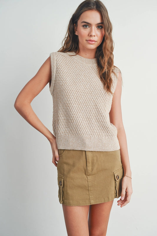 Sleeveless Sweater Knit