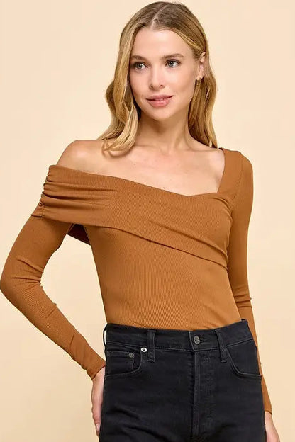 Asymmetrical Shoulder Bodysuit