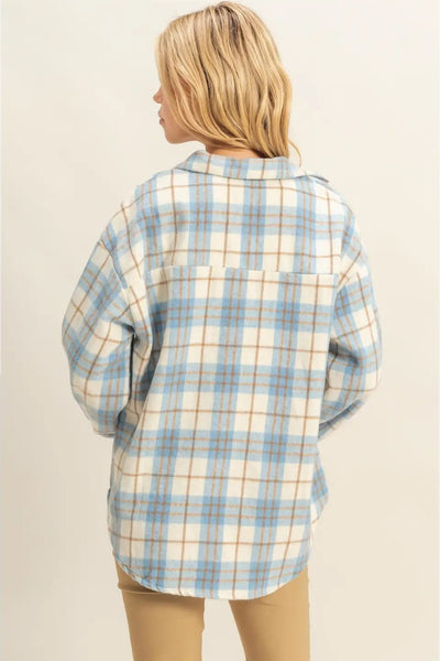 Collared Plaid Shacket