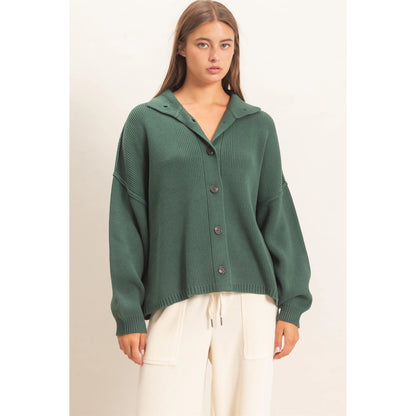 woman wearing green cardigan 