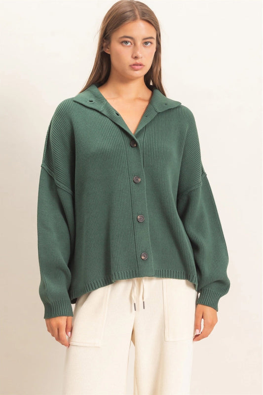 woman wearing green cardigan 