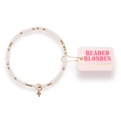 Mini Cross Charm Bracelet
