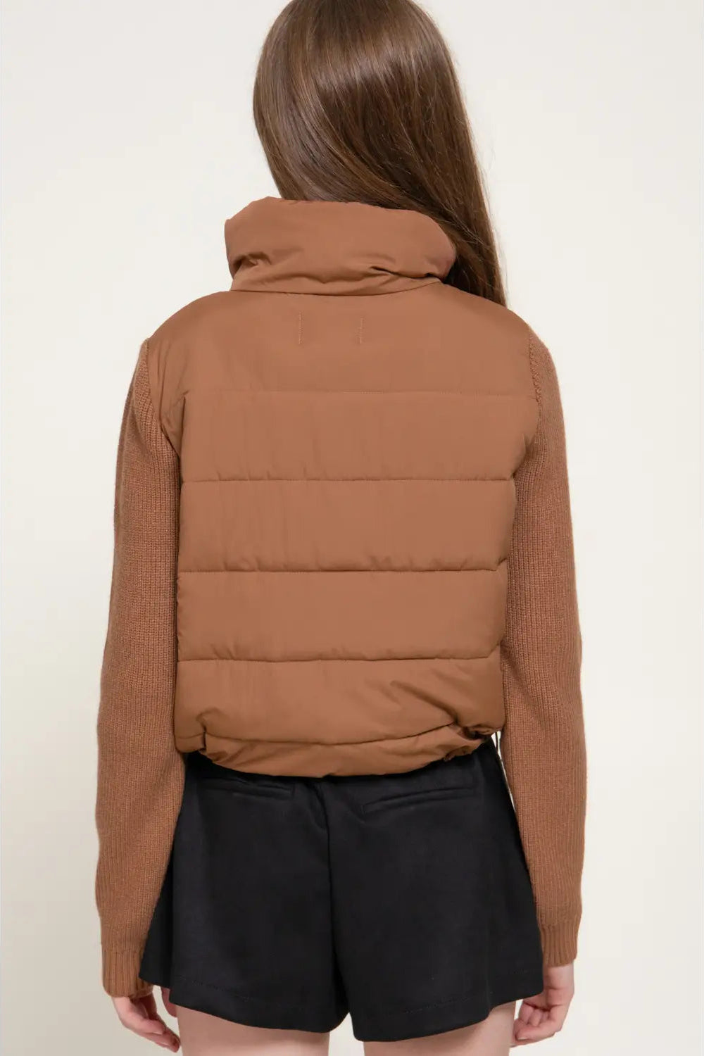 woman in puffer jacket