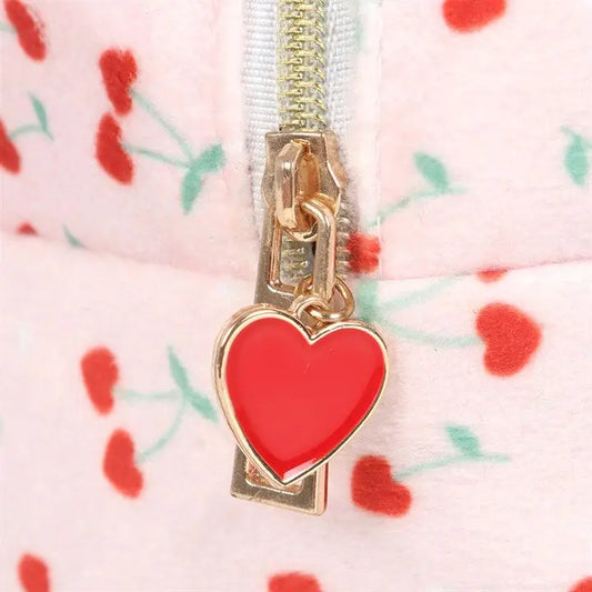 Heart Cherry Makeup Bag