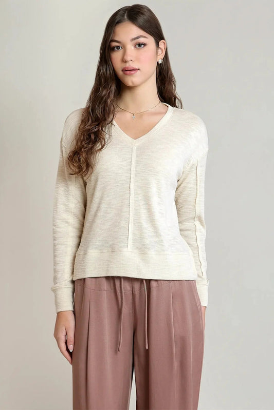 woman wearing sweater