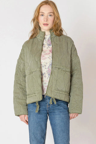 Olive Quilted Jacket