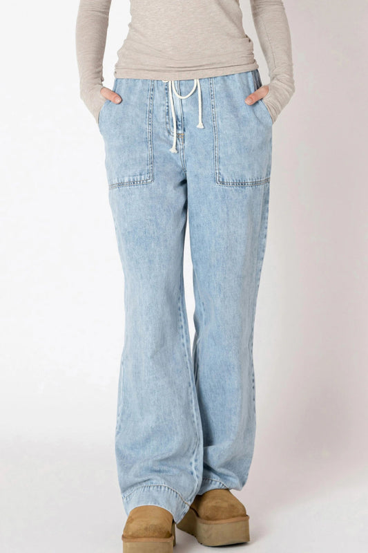 Washed Blue Denim Pant