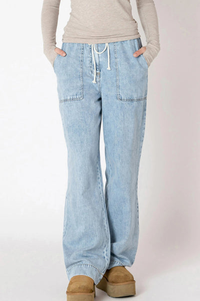 Washed Blue Denim Pant