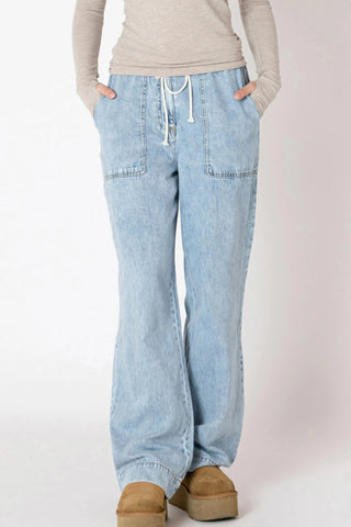 Washed Blue Denim Pant