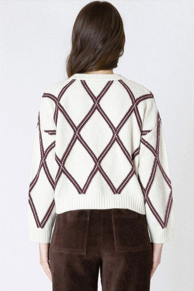 Diamond Check Sweater