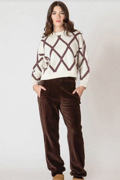 Diamond Check Sweater