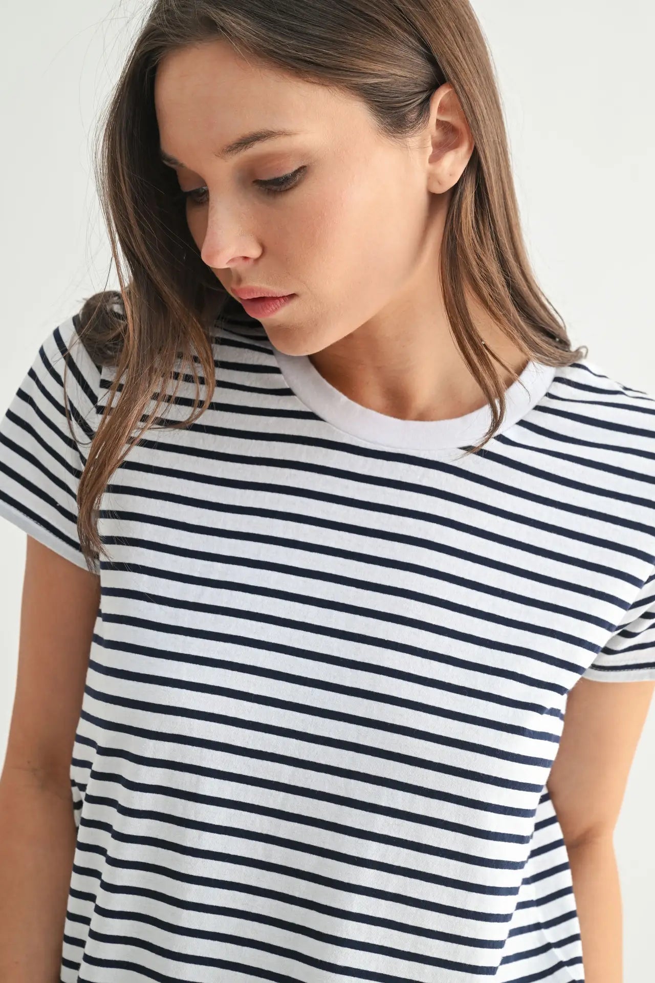 Coastal Striped Tee Dress