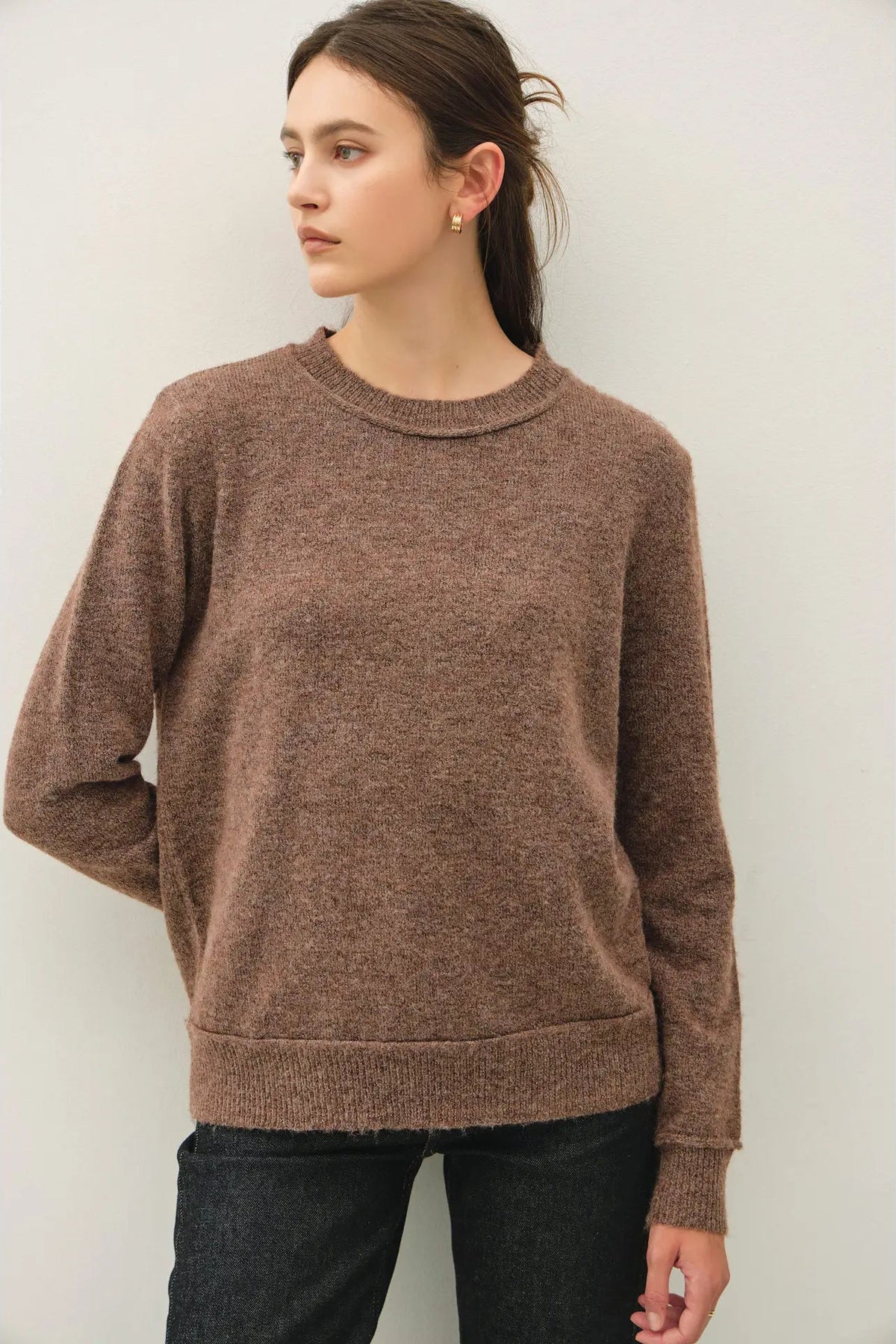 woman in sweater