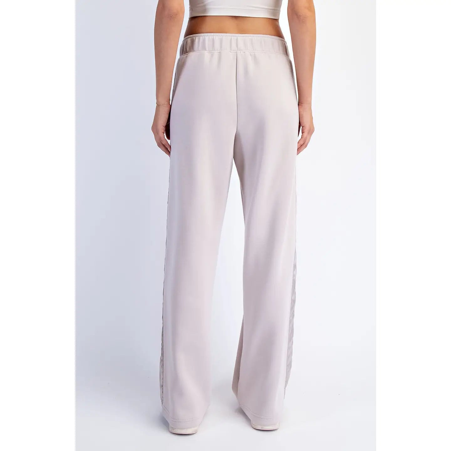 Modal Scuba Luxe Satin Straight Pant