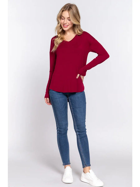 Dolman Sleeve Jersey Top