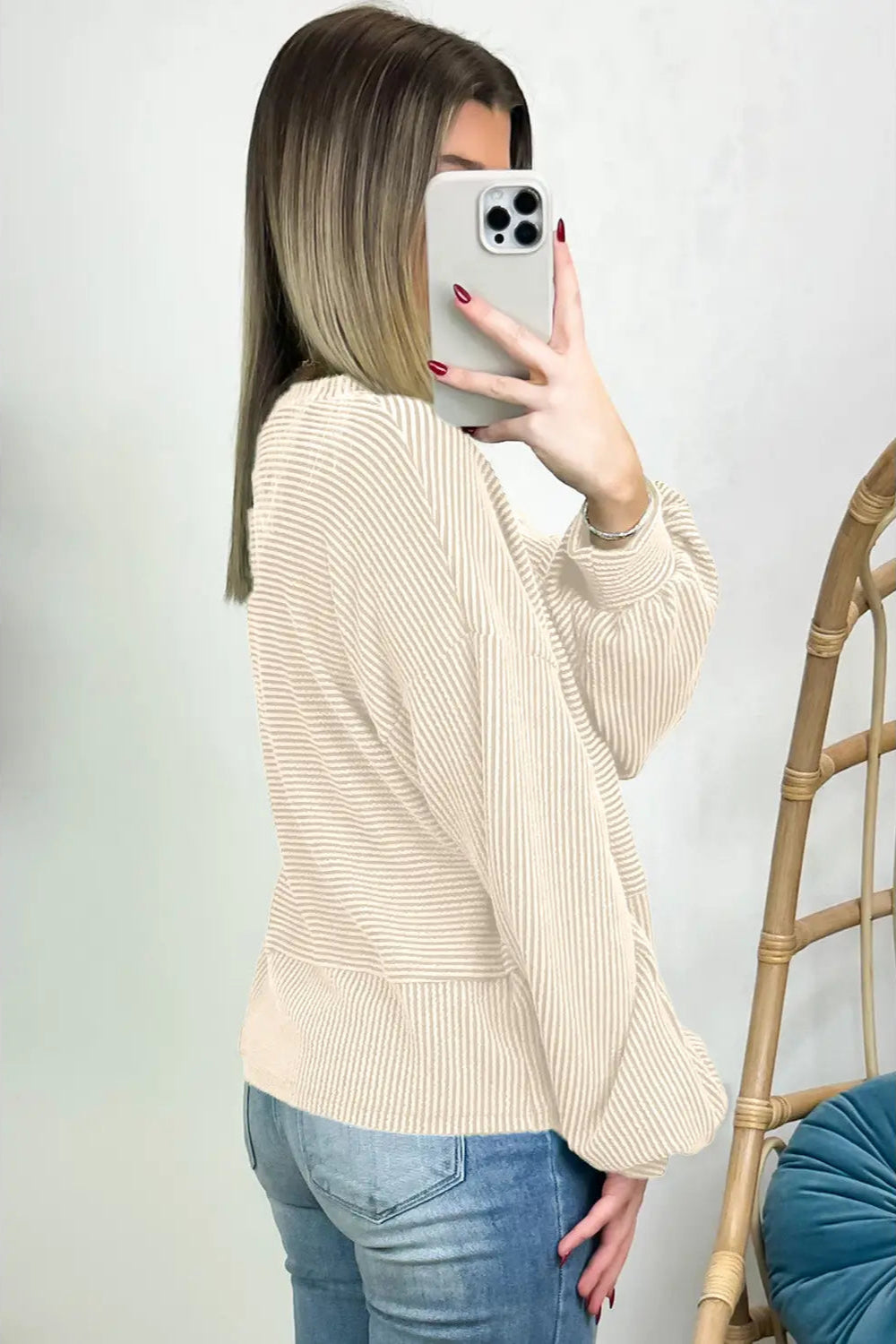 Corded Henley Top
