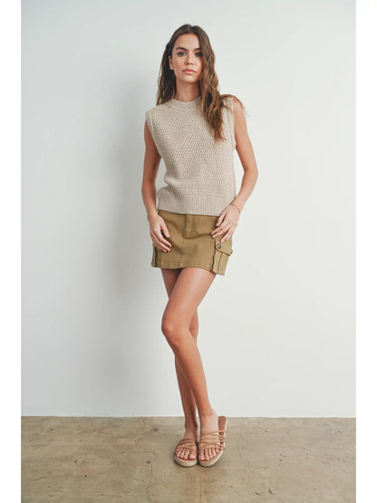 Sleeveless Sweater Knit