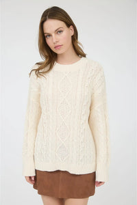 Cable Knit Pullover Sweater