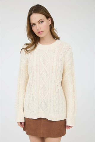 Cable Knit Pullover Sweater