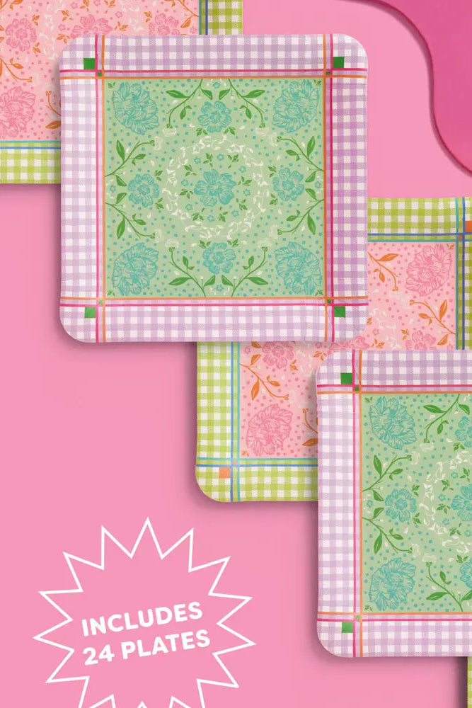 mahjong party plates