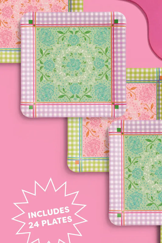 mahjong party plates