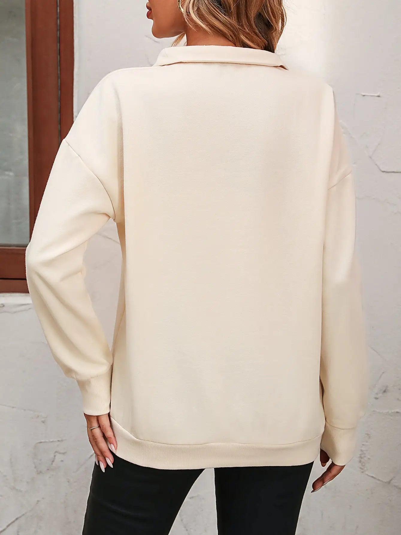 Semi-Zipper Sweatshirt