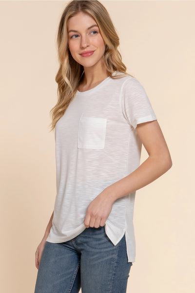 Pocket Slub Knit Tee