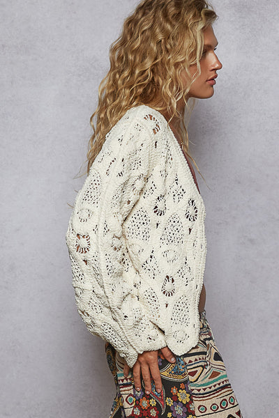 Knit Crochet Cardigan